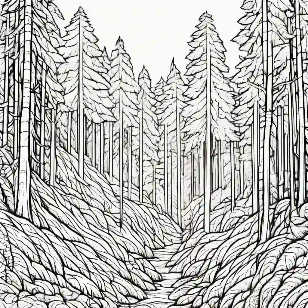 Forest Fire coloring pages